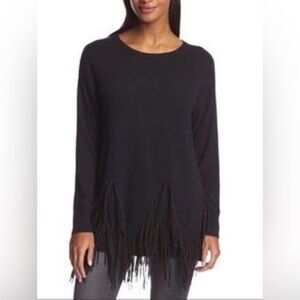 Gray‎ Fringe Sweater Size M
